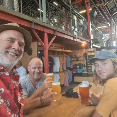 Cheers at the Little Creatures Brewery, Fremantle